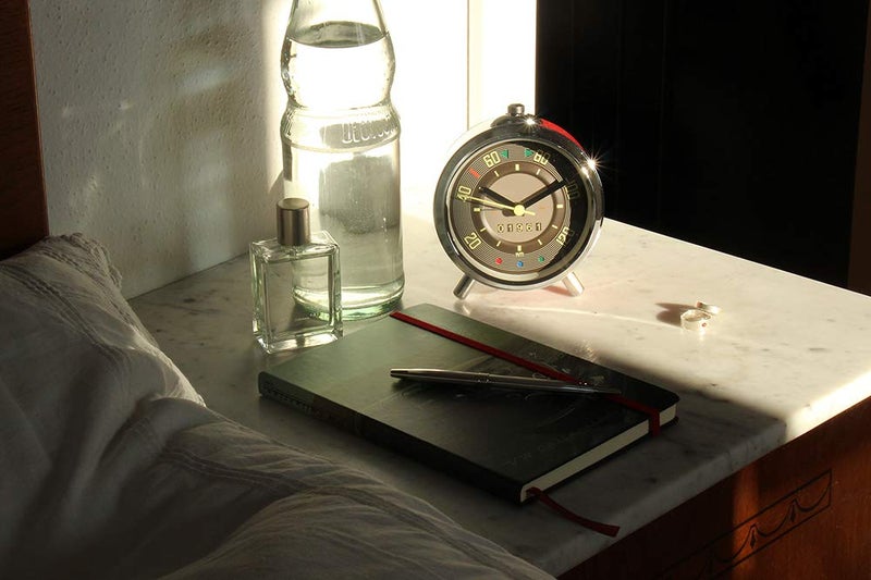 BRISA VW Collection - Volkswagen Alarm Clock Timepiece in Speedometer Design from T1 Bus (Speedometer/Red) - Image 3